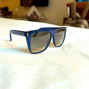 EUC Blue Saint Laurent Unisex Sunglasses
